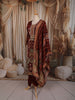 Deep Wine Maroon Floral Vine Printed Design Crepe Silk Straight Cut Salwar Suit with Matching Dupatta