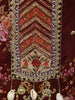 Deep Wine Maroon Floral Vine Printed Design Crepe Silk Straight Cut Salwar Suit with Matching Dupatta