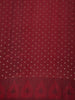 Deep Wine Maroon Geometric Woven Design Pure Kanchipuram Silk Saree with Self Border