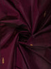 Deep Wine Maroon Paisley Butta Woven Design Kanchipuram Silk Saree with Contrast Zari Border
