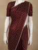 Deep Wine Maroon Stone Embellished Design Space Silk Party Wear Saree
