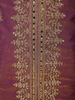 Deep Wine Plum Purple Zari Embroidered Design Tissue Organza Sharara Suit With Dupatta