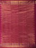 Deep Wine Purple Butta Woven Design Pure Kanchipuram Silk Saree with Contrast Border