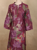 Deep Wine Purple Floral Printed Design Cotton Co-ord Set