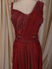 Deep Wine Red Heavy Beads Embroidered Design Shimmer Ready To Wear Saree with Designer Blouse