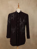 Deep Wine Silver Beads and Zardozi Embroidered Design Polynosic Sherwani Suit