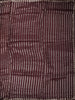 Deep Wine Striped Zari Woven Design Pure Organza Saree with Designer Border