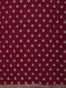 Deep Wine Zig Zag Vine Zari Woven Design Pure Banarasi Silk Saree with Sequins Border