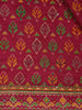 Deep Magenta Floral Designed Chanderi Cotton Saree - Diadem