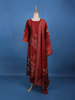 Deep Maroon Floral Printed Rayon Salwar Suit - Diadem