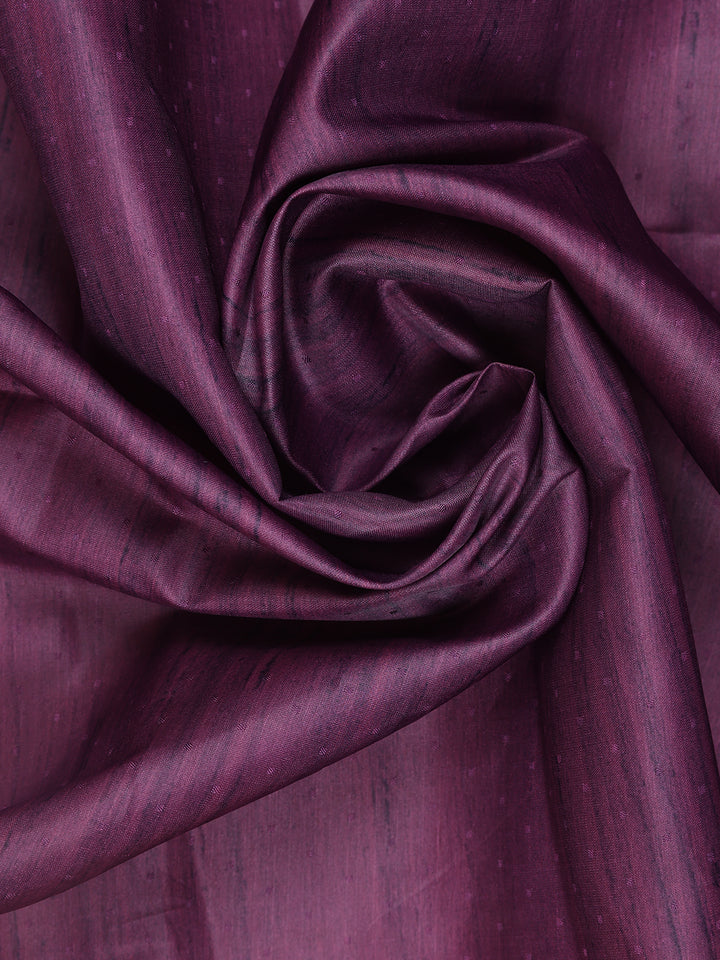 Deep Purple Jungle Motifs Printed Semi Tussar Saree - Diadem