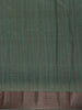 Deep Teal Green Floral Designed Chanderi Cotton Saree - Diadem