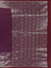 Deep Purple Butta Design Semi Banarasi Saree