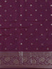 Deep Purple Butta Design Semi Banarasi Saree