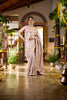 Onion Pink Leaf Woven Design Banarasi Silk Saree