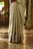 Light Green Leaf Woven Banarasi Silk Saree