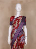 Dominant Red Floral Design Printed Kota Cotton Saree - Diadem