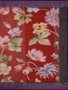 Dominant Red Floral Design Printed Kota Cotton Saree - Diadem