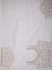 Dove Grey Floral Vine Sequins and  Kartana Embroidered Design Net Party Wear Saree with Designer Border