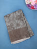 Dove Grey Floral Design Woven Tissue Silk Saree - Diadem