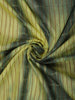 Dual-Tone Green Striped Zari Woven Design Pure Tussar Saree with Zari Border