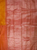 Dual-tone Mustard Yellow Zari Woven Design Pure Kanchipuram Silk Saree with Contrast Border