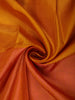 Dual-tone Mustard Yellow Zari Woven Design Pure Kanchipuram Silk Saree with Contrast Border