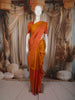 Dual-tone Mustard Yellow Zari Woven Design Pure Kanchipuram Silk Saree with Contrast Border