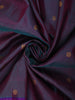 Dual Tone Purple and Teal Butta Zari Woven Design Pure Kanchipuram Silk Saree With Contrast Double Zari Border