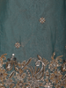 Dusky Teal Blue Heavy Sequins and Beads Embroidered Design Satin Fancy Wear Lehenga