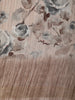 Dusty Beige Floral Printed Design Linen Cotton Casual Wear Saree with Zari Border