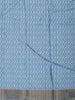 Dusty Blue Abstract Printed Des Semi Tussar Saree
