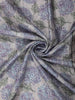 Dusty Blue Abstract Printed Des Semi Tussar Saree