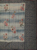 Dusty Blue Floral Printed Design Pure Tussar Saree with Thread Work Border