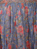 Dusty Blue Floral Printed Embroidered Georgette Kurti