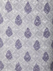 Dusty Blue Floral Thread Embroidered Design Cotton Straight Cut Salwar Suit with Dupatta