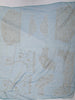 Dusty Blue Floral Vine Stone Embellished Design Pure Tissue Silk Party Wear Saree with Scalloped Border