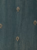 Dusty Blue Paisley Sequins and Zari Embroidered Design Tissue Silk Straight Cut Salwar Suit with Matching Dupatta