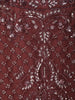 Dusty Brown Floral Sequins and Zardozi Embroidered Design Net Mermaid Lehenga with Choker Dupatta