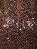 Dusty Brown Heavy Sequins and Beads Embroidered Design Mermaid Sequins Lehenga with Choker Dupatta