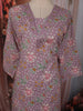 Dusty Lavender Floral Printed Design Cotton Straight Cut Salwar Suit with Dupatta