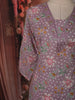 Dusty Lavender Floral Printed Design Cotton Straight Cut Salwar Suit with Dupatta