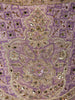 Dusty Lavender Floral Sequins and Beads Embroidered Design Organza Fancy Wear Peplum Palazzo Suit  with Matching Choker Dupatta