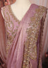 Dusty Lavender Floral Vine Sequins and Beads Embroidered Design Tissue Organza Ready to Wear Party Saree with Matching Designer Blouse