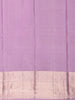 Dusty Lavender Floral Woven Design Pure Kanchipuram Silk Saree with Zari Border