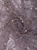Dusty Lavender Heavy Sequins Embroidered Design Net Fancy Saree with Scalloped Border