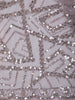 Dusty Lavender Heavy Sequins Embroidered Design Net Fancy Saree with Scalloped Border