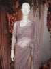 Dusty Lavender Heavy Sequins Embroidered Design Net Party Wear Saree with Matching Blouse