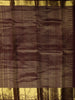 Dusty Lavender Leaf Butta Zari Woven Design Pure Kanchipuram Silk Saree with Contrast Zari Border