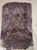 Dusty Lavender Purple All Over Floral Sequins and Beads Embroidered Design Net Party Wear Saree with Scalloped Designer Border